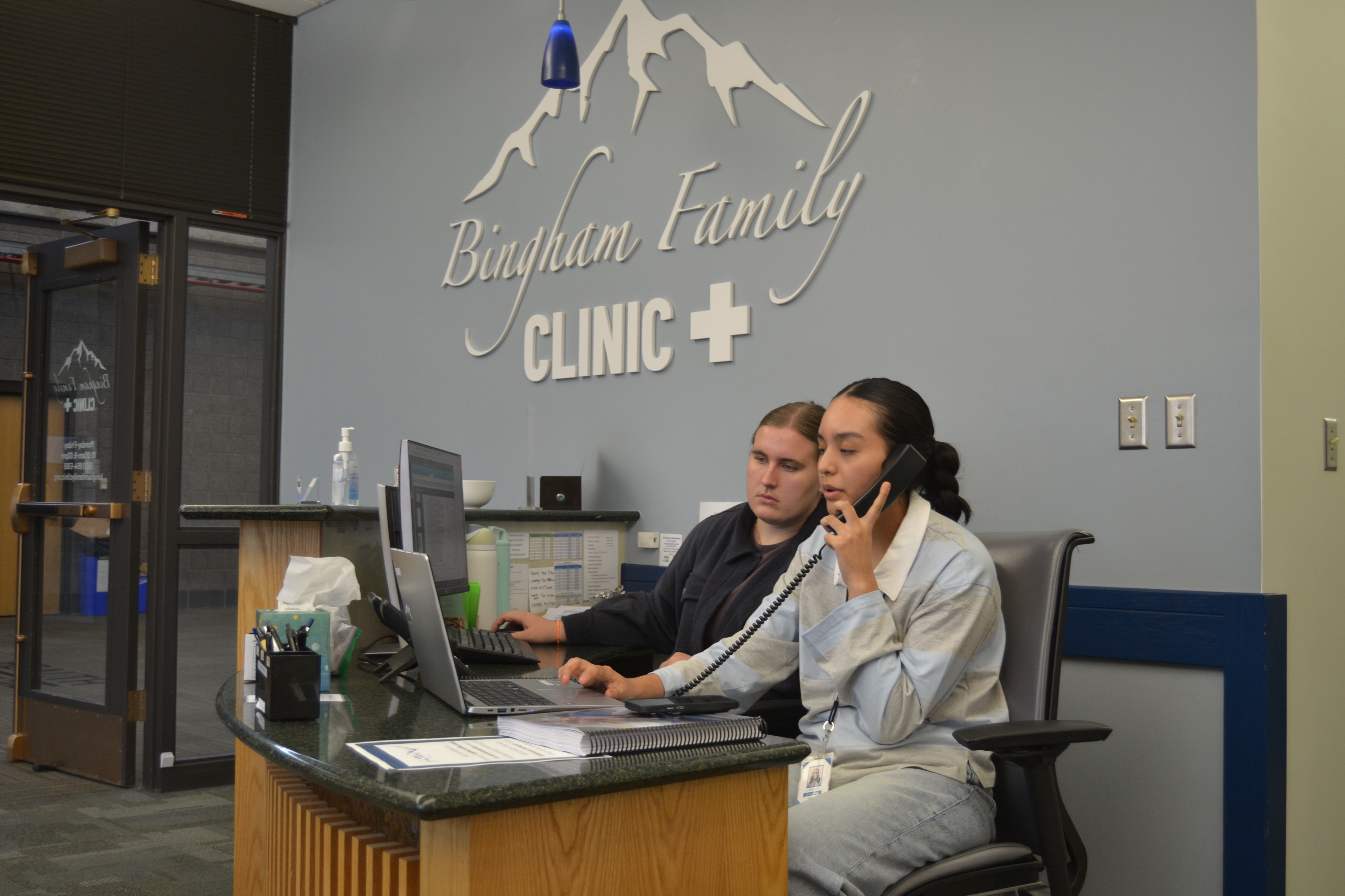 Volunteers serving at Bingham Family Clinic